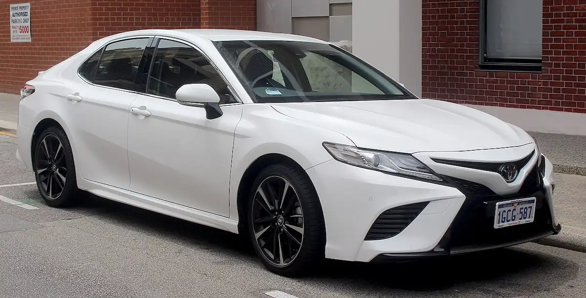 facelifted toyota camry.